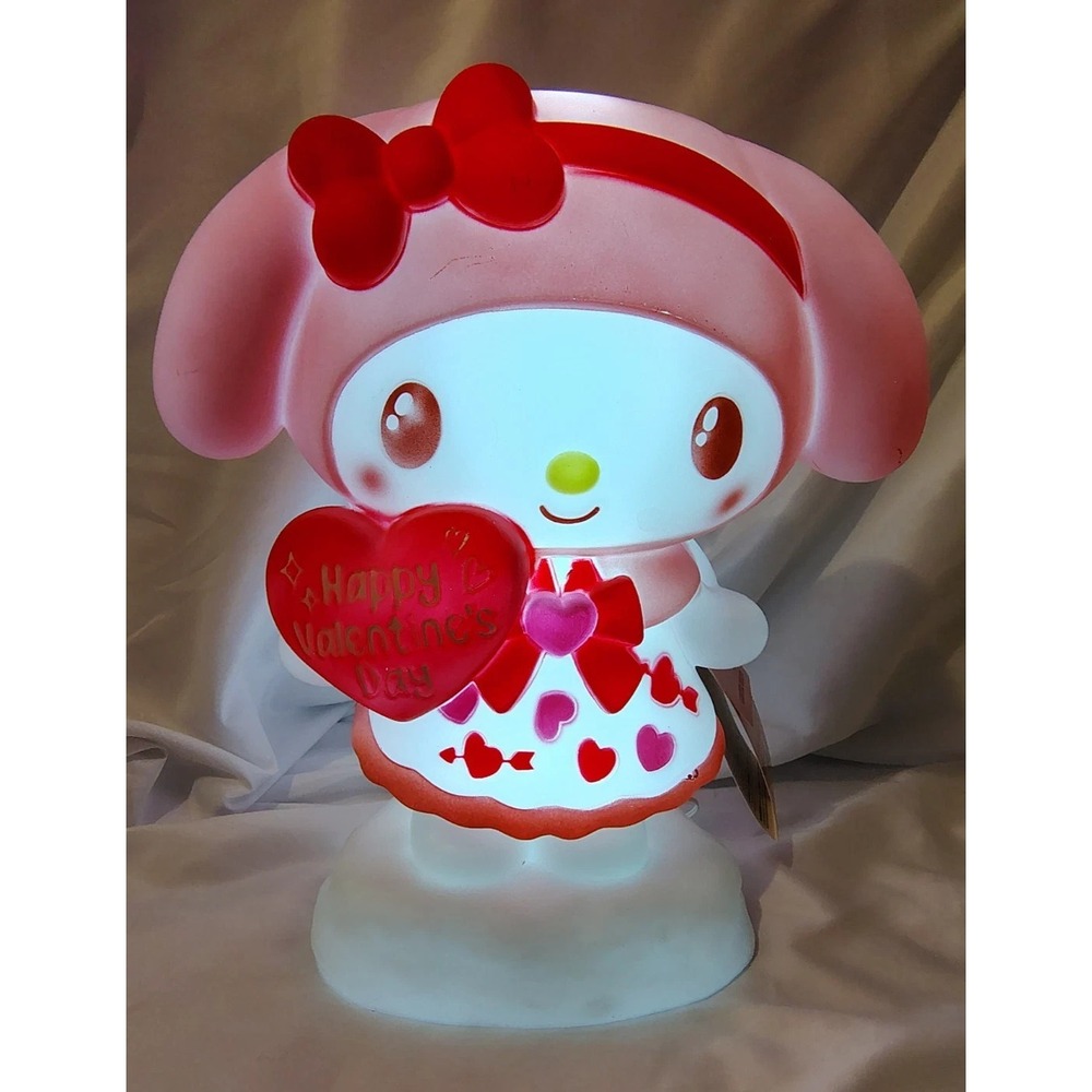 Sanrio Hello Kitty My Melody Valentine's Day 12" Blow Mold Lighted Decor - NWT